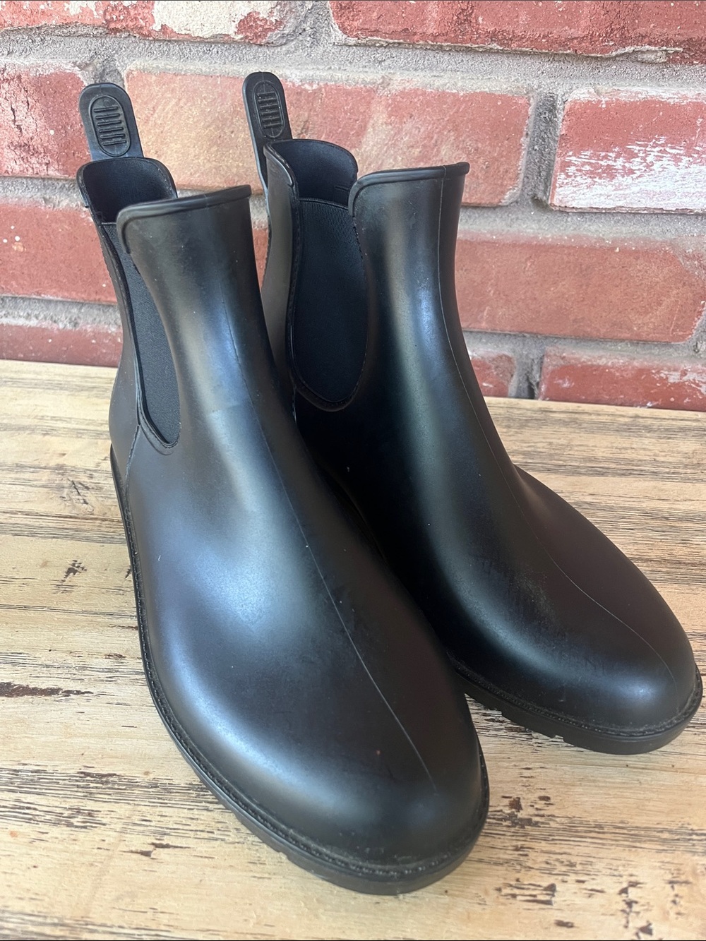 Dirty Laundry Black Chelsea Rain Boot - Slip-On Ankle Waterproof